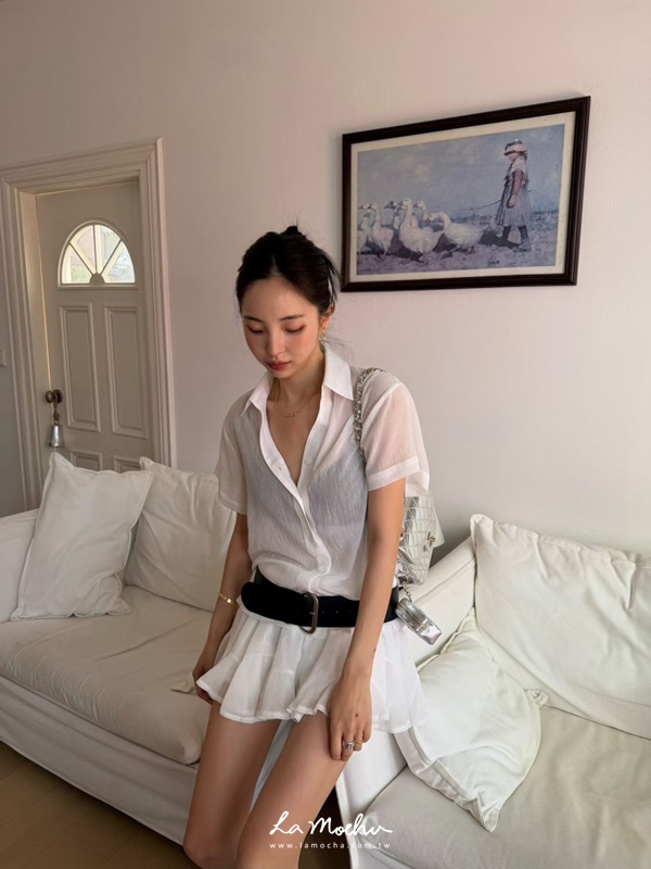 透膚紗三件組腰帶SET(闆娘.花花清單)